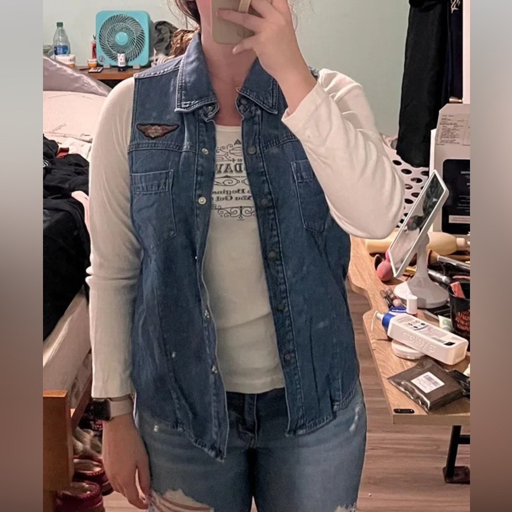 Levi’s Harley Davidson denim vest